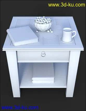 3D打印模型Decorative Side Table and Props的图片