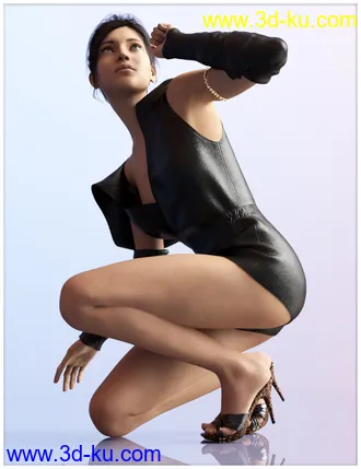 3D打印模型dForce 90'S Chic for Genesis 8 Female的图片