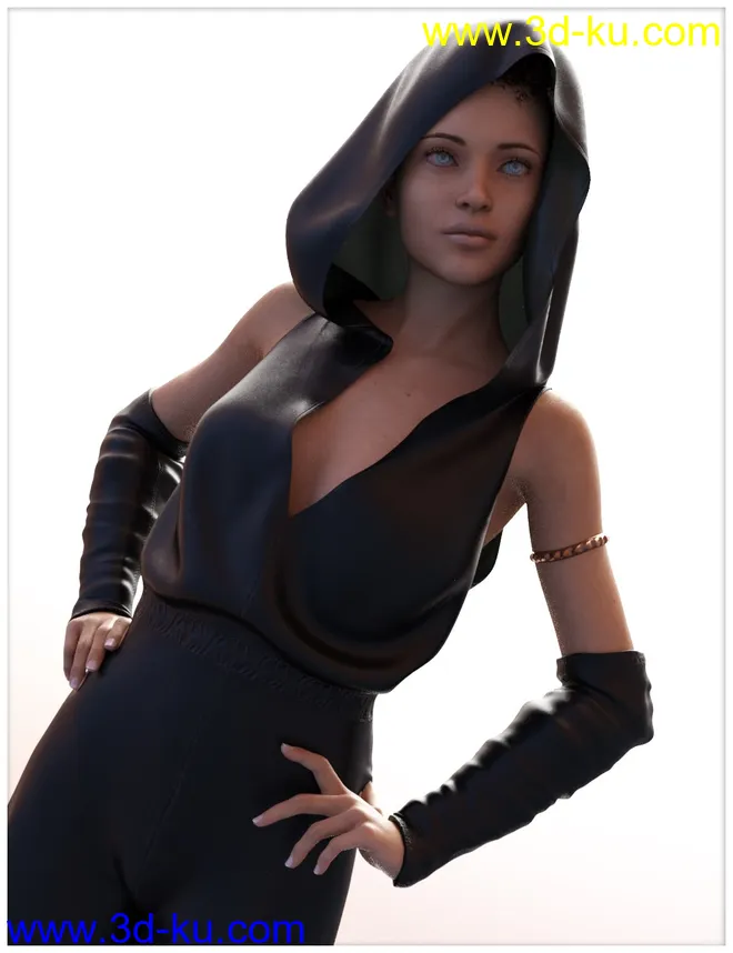 dForce 90'S Chic for Genesis 8 Female模型的图片5
