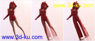 3D打印模型dForce 90'S Chic for Genesis 8 Female的图片