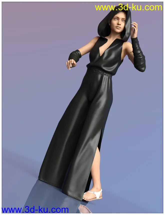 dForce 90'S Chic for Genesis 8 Female模型的图片13