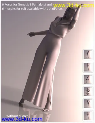 3D打印模型dForce 90'S Chic for Genesis 8 Female的图片