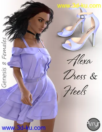 3D打印模型dForce Alexa Outfit for Genesis 8 Female(s)的图片