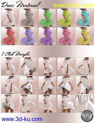 3D打印模型dForce Alexa Outfit for Genesis 8 Female(s)的图片