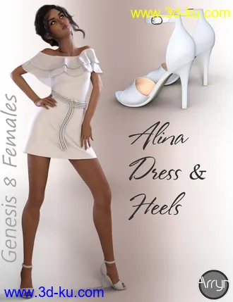 3D打印模型dForce Alina Outfit for Genesis 8 Female(s)的图片