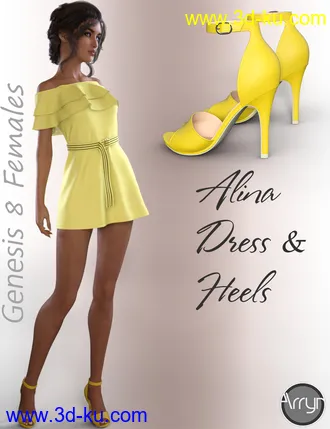 3D打印模型dForce Alina Outfit for Genesis 8 Female(s)的图片