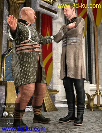 3D打印模型dForce Alpha Male Outfit Textures的图片