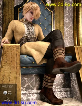 3D打印模型dForce Alpha Male Outfit Textures的图片