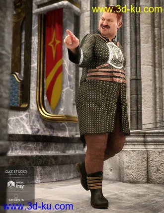 3D打印模型dForce Alpha Male Outfit Textures的图片