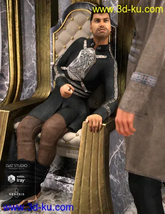 3D打印模型dForce Alpha Male Outfit Textures的图片