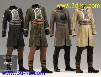 3D打印模型dForce Alpha Male Outfit Textures的图片