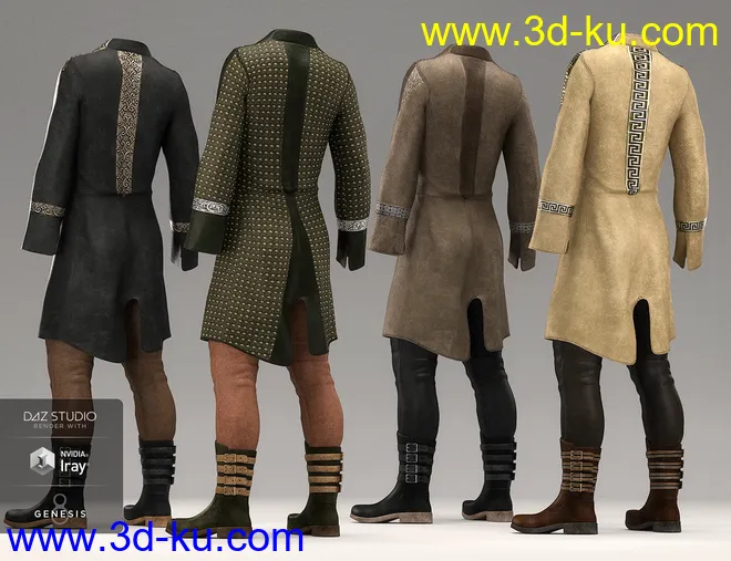 dForce Alpha Male Outfit Textures模型的图片7