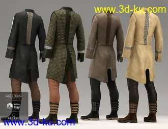3D打印模型dForce Alpha Male Outfit Textures的图片