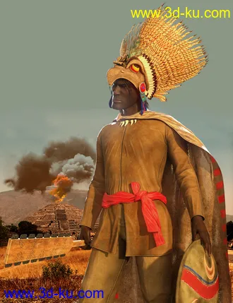 3D打印模型dForce Aztec Eagle Warrior Outfit for Genesis 8 Male(s)的图片