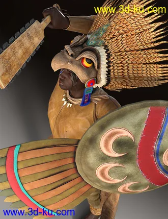 3D打印模型dForce Aztec Eagle Warrior Outfit for Genesis 8 Male(s)的图片