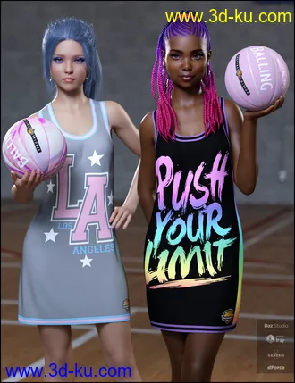 3D打印模型dForce Basketball Dress Textures的图片