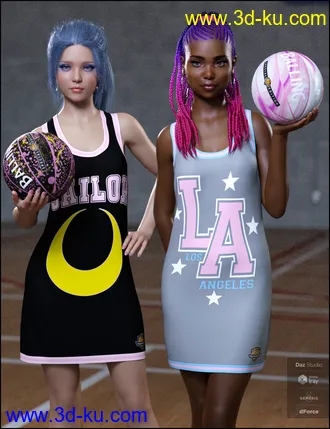 3D打印模型dForce Basketball Dress Textures的图片