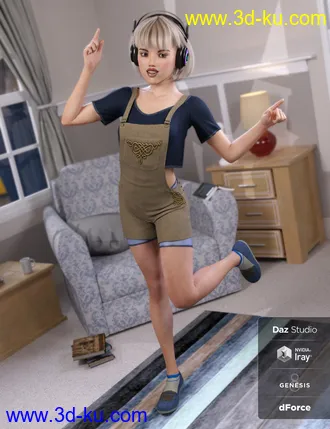 3D打印模型dForce Blum for Genesis 8 Female(s)的图片