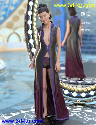 3D打印模型dForce Celeste Outfit for Genesis 8 Female(s)的图片