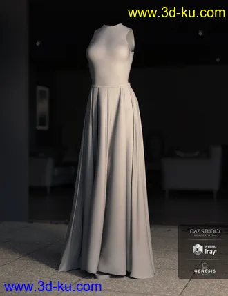 3D打印模型dForce Chantilly Chic Outfit for Genesis 8 Female(s)的图片