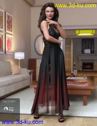 3D打印模型dForce Chantilly Chic Outfit Textures的图片