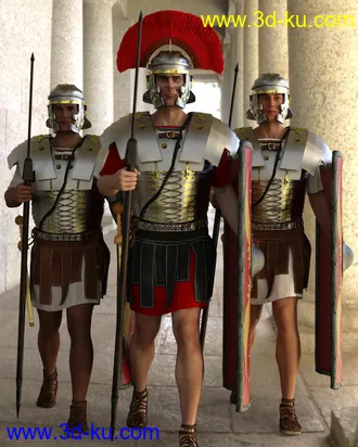 3D打印模型dForce Classic Roman Armor for Genesis 8 Male的图片