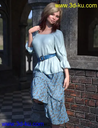 3D打印模型dForce Collection 03 - Boho Outfit for Genesis 8 Female(s)的图片