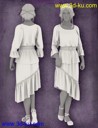 3D打印模型dForce Collection 03 - Boho Outfit for Genesis 8 Female(s)的图片