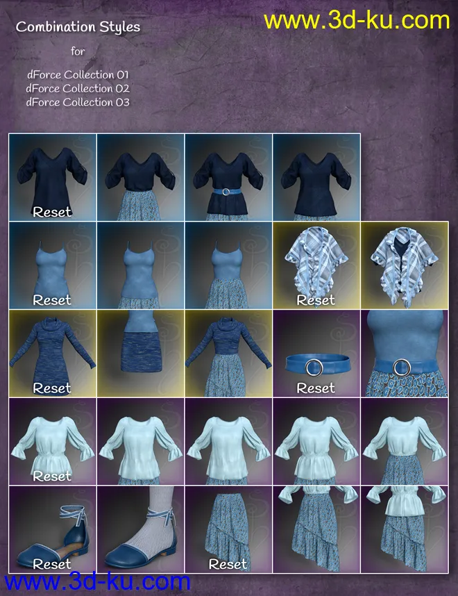 dForce Collection 03 - Boho Outfit for Genesis 8 Female(s)模型的图片12