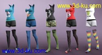 3D打印模型dForce Cool Kitty Textures的图片