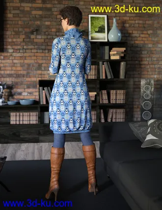 3D打印模型dForce Eloise Outfit for Genesis 8 Female(s)的图片