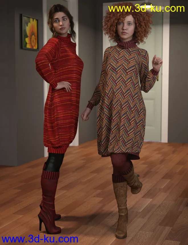 dForce Eloise Outfit Textures模型的图片1