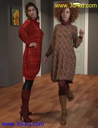 3D打印模型dForce Eloise Outfit Textures的图片