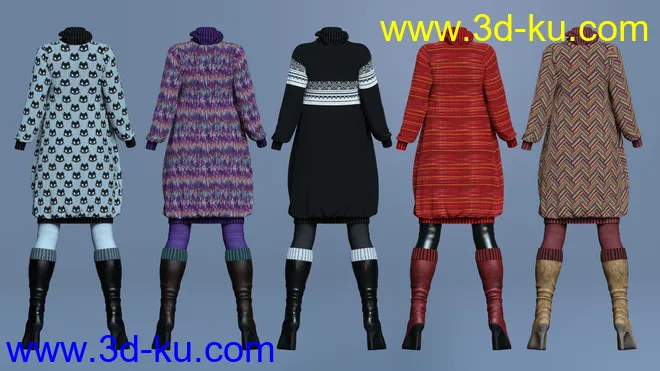 dForce Eloise Outfit Textures模型的图片3