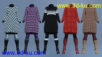 3D打印模型dForce Eloise Outfit Textures的图片