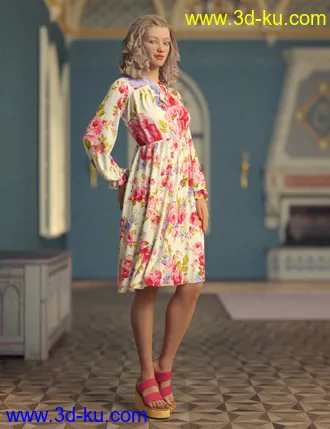 3D打印模型dForce Elyse Outfit for Genesis 8 Female(s)的图片