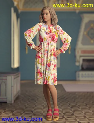 3D打印模型dForce Elyse Outfit for Genesis 8 Female(s)的图片