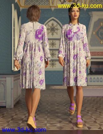 3D打印模型dForce Elyse Outfit for Genesis 8 Female(s)的图片