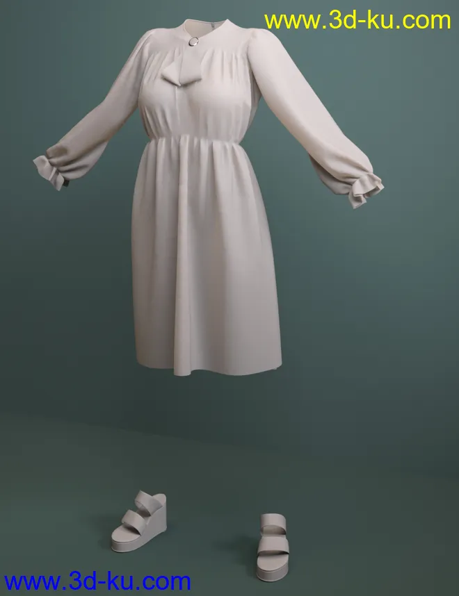 dForce Elyse Outfit for Genesis 8 Female(s)模型的图片5