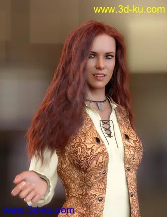 3D打印模型dForce Femme Fatale Hair for Genesis 3 and 8 Females的图片