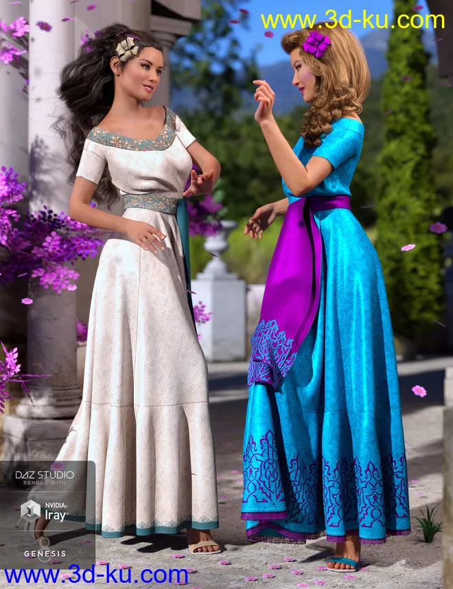 dForce Fiesta Outfit Textures模型的图片1