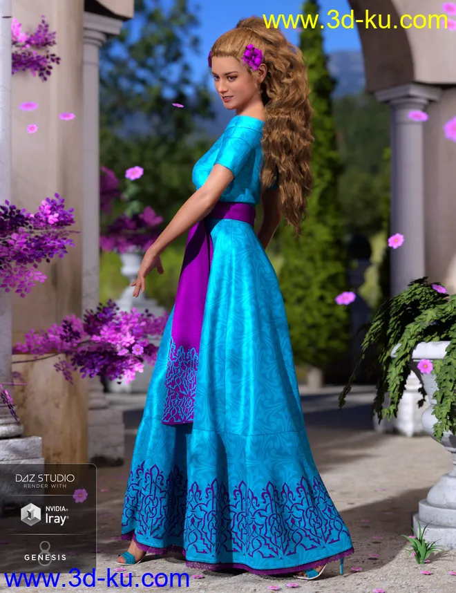 dForce Fiesta Outfit Textures模型的图片3