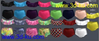 3D打印模型dForce Flounce Bikini for Genesis 8 Female(s)的图片