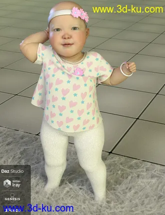 3D打印模型dForce Flower Set Outfit for Caryn 8的图片