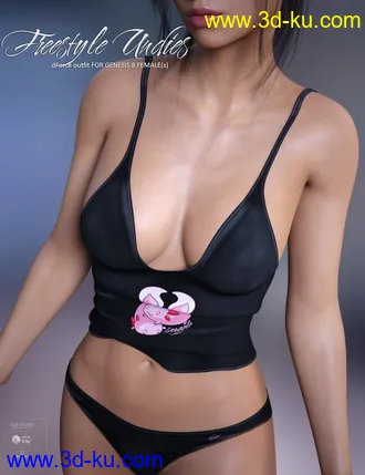 3D打印模型dForce Freestyle Undies for Genesis 8 Females的图片