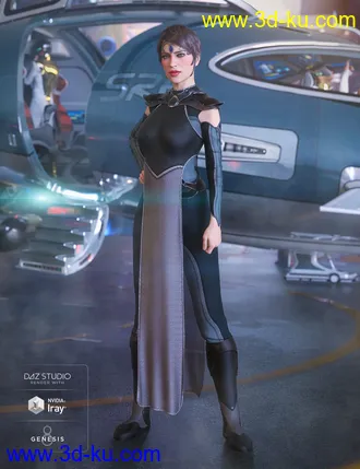 3D打印模型dForce G.I.S. Admiral for Genesis 8 Female(s)的图片