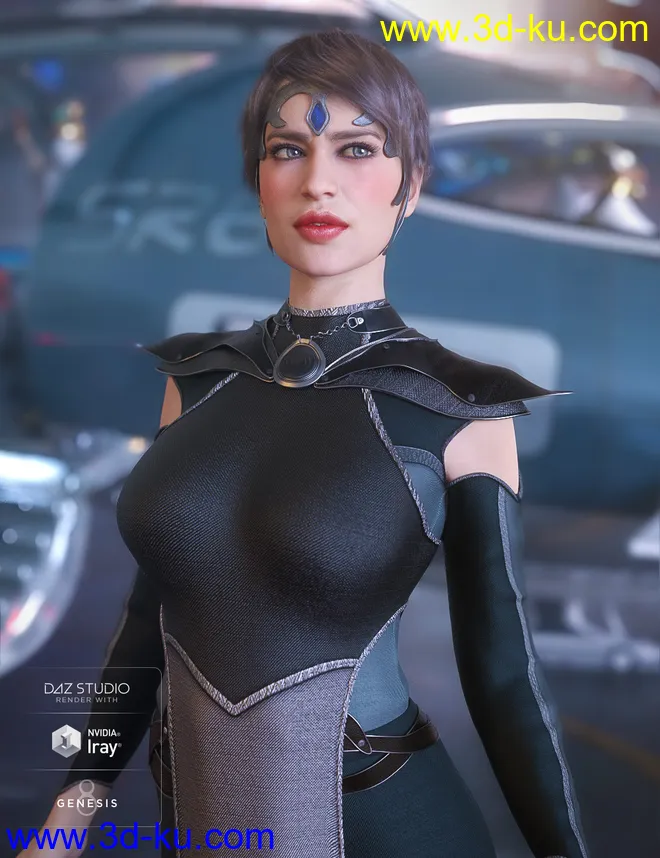 dForce G.I.S. Admiral for Genesis 8 Female(s)模型的图片4