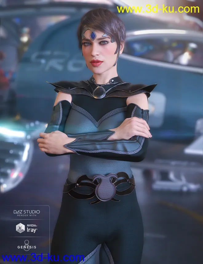 dForce G.I.S. Admiral for Genesis 8 Female(s)模型的图片5