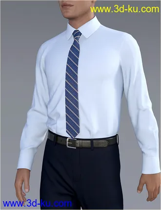 3D打印模型dForce H&C Dress Shirt Outfit for Genesis 8 Male(s)的图片