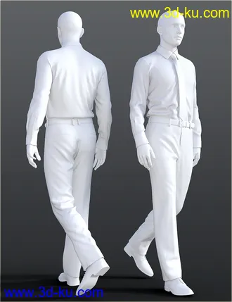 3D打印模型dForce H&C Dress Shirt Outfit for Genesis 8 Male(s)的图片